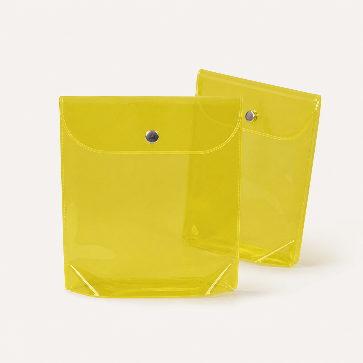 Clear EVA Snap Button Stand-Up Pouch