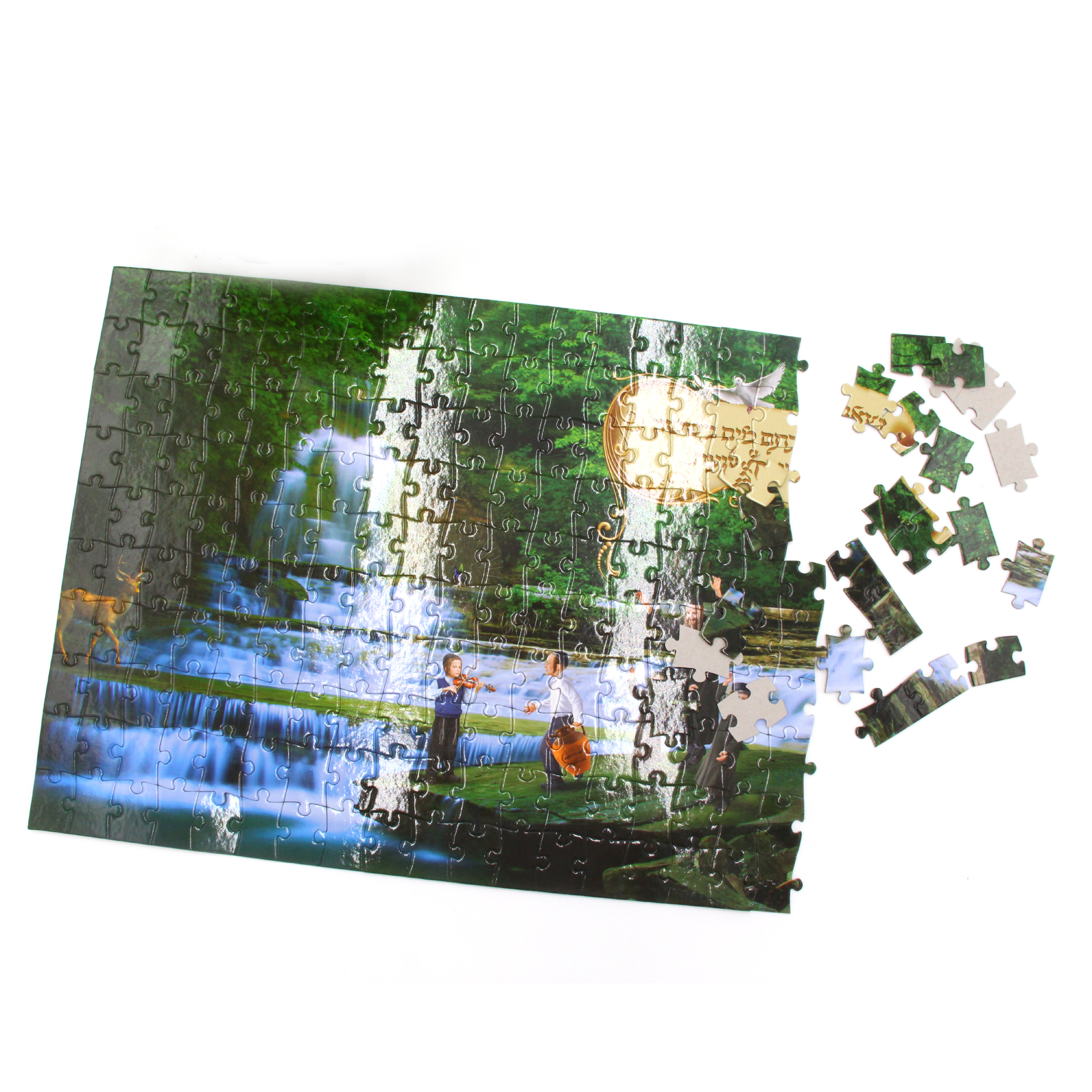 Assembled custom jigsaw puzzle
