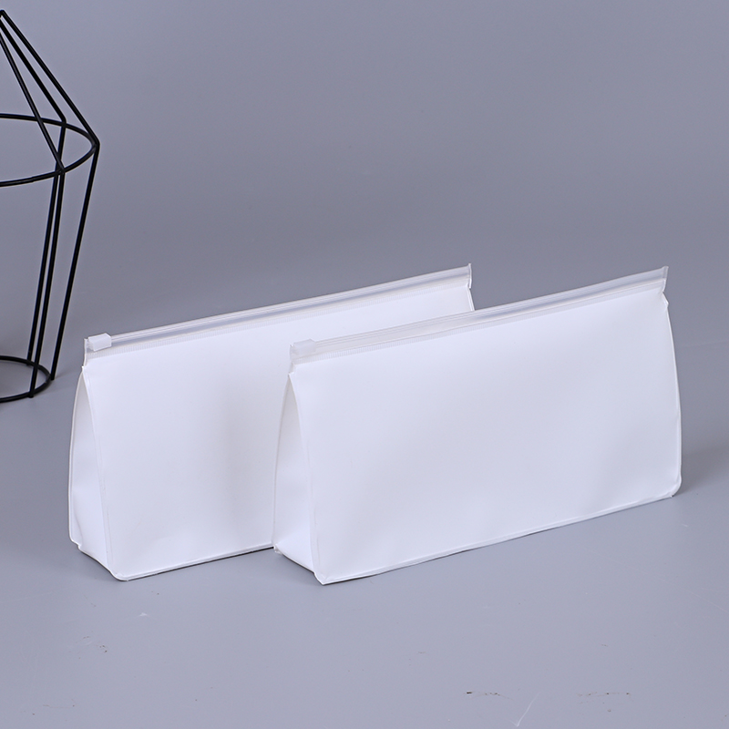 Custom Clear Frosted TPU Zipper Pouch