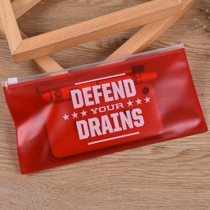 Custom clear PVC zippered bag