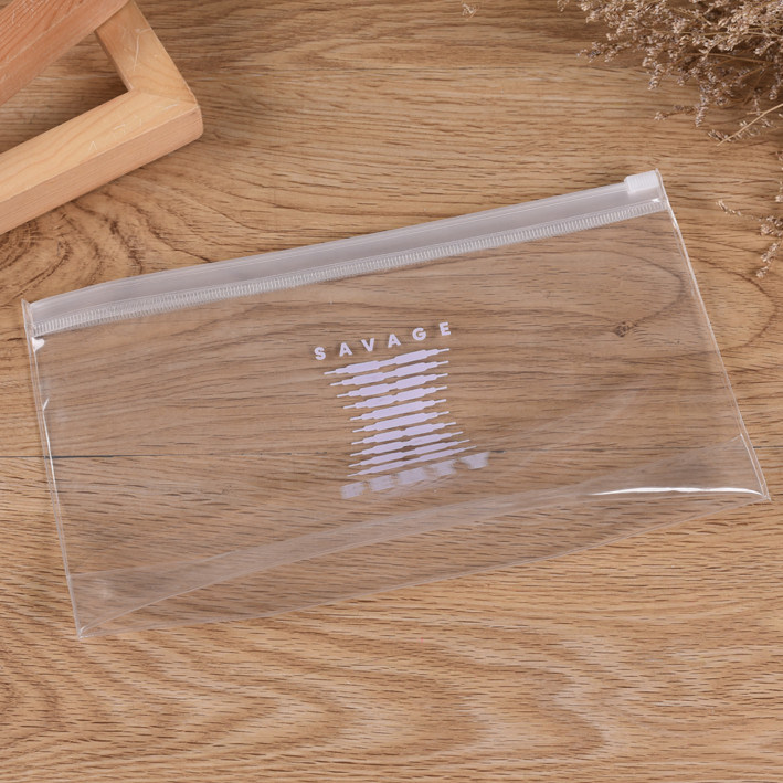 11 Inch 12 Inch Clear Cosmetic Bag 20cm Soft Custom Logo TPU PVC EVA