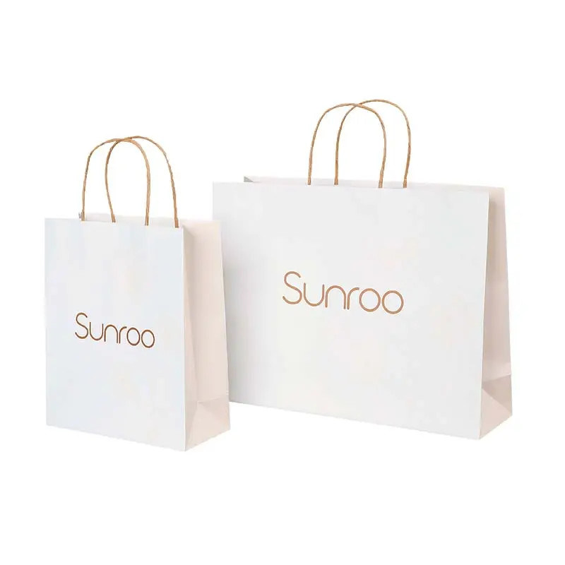 12x12 Paper Tote Bag Eco Friendly Fashion For Jewelry Clothes Shopping