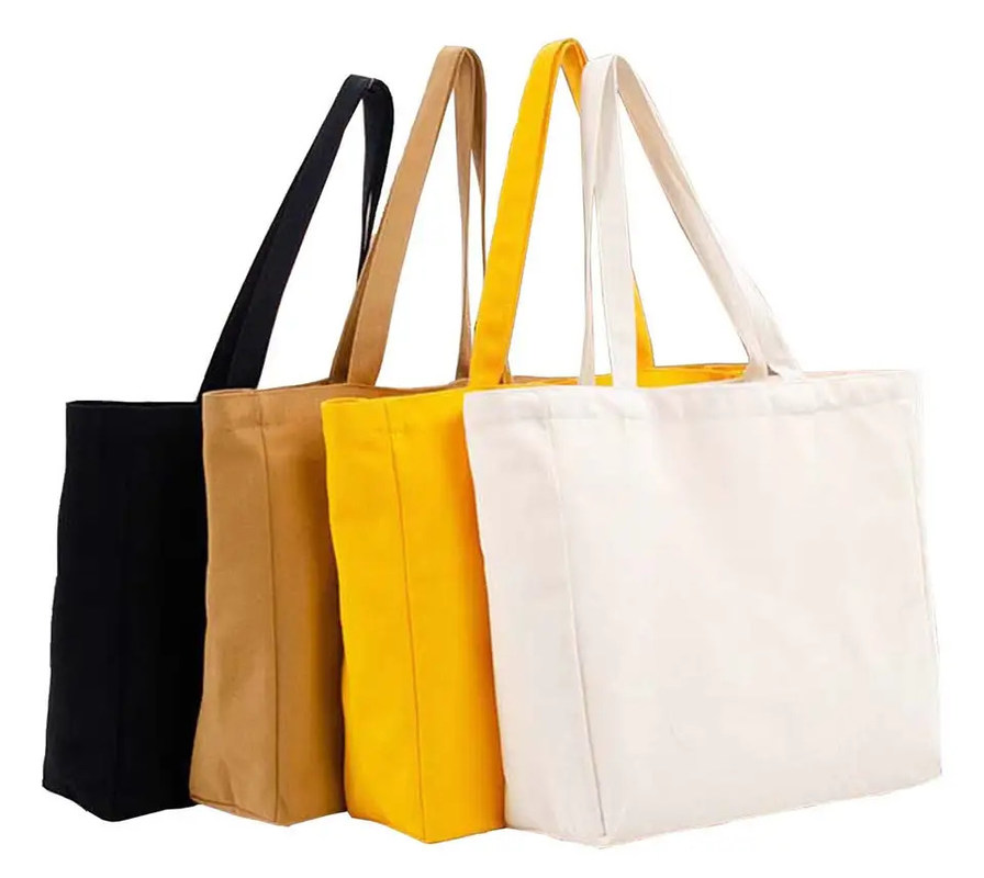 17 Inch Laptop Luxury Canvas Grocery Tote Bags Shoulder