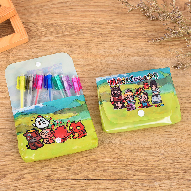Button File Bags With Snap Closures Snap Closure 0.2mm Pvc Button Pouch