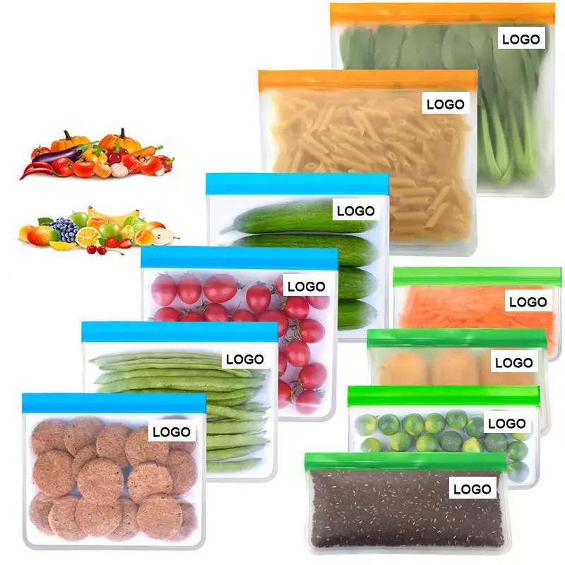 Clear Peva Bags Manufacturers Peva Silicone Eco Friendly Stand UP