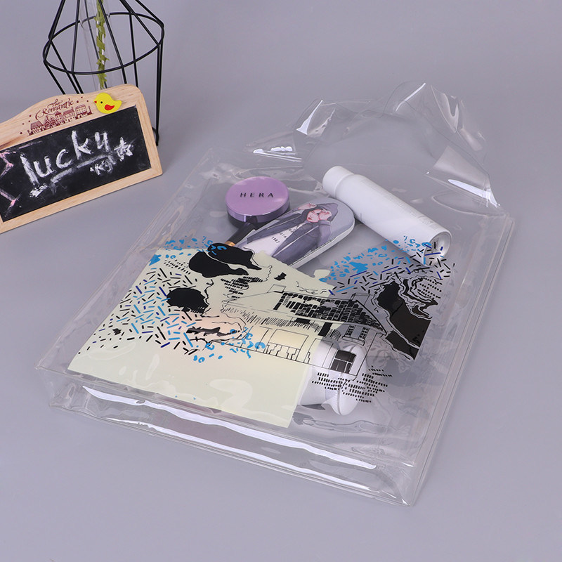 Clear Plastic Stadium Tote Bags Handbags Transparent Plastic Shopping