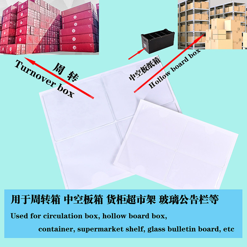 Clear Soft Pvc Card Holder Tag Reusable ID Durable Accept Customized Logo