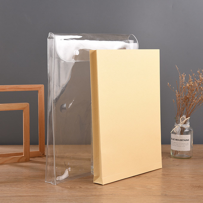 Envelope Clear Pvc Clutch Bag Plastic Custom Snap