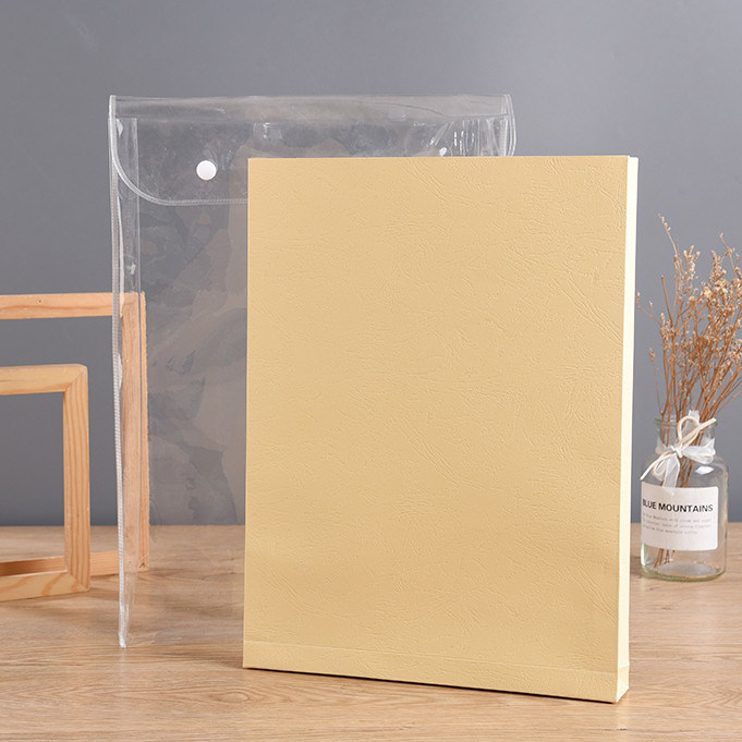 Folder Plastic Button Bag Holder Packaging PVC Document File Recycled