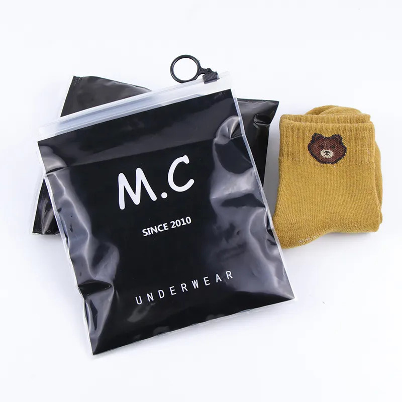 Frosted Zip Lock Bags For Clothes Travel 4mil 6 Mil 10 Mil Sustainable PVC Plastic