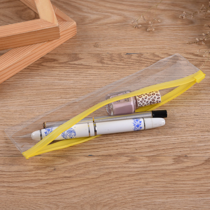 Personalised Clear Transparent Pencil Pouch Case Stationery Plastic
