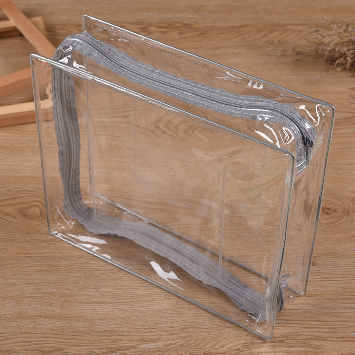 Pvc Clear Makeup Bag For Travel Printed Fashion Waterproof Frosted