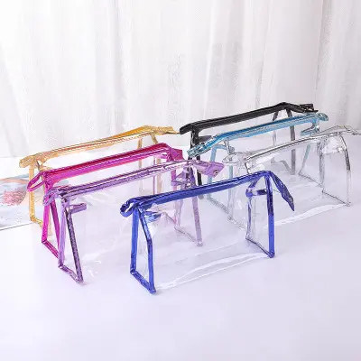 Tpu Pvc EVA Cosmetic Bag For Beach Travel Transparent Makeup