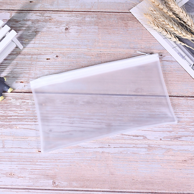 Transparent Clear Pvc Pencil Case Zipper Creative Student Bag Waterproof