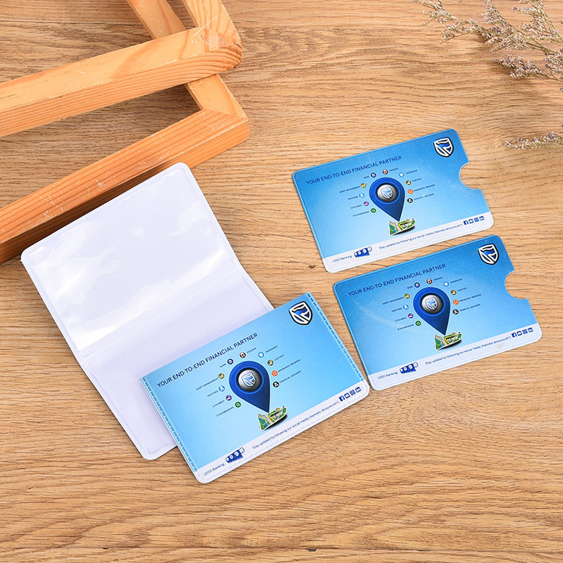 Wallet PVC Card Holder Sleeves In School Company Shop Office Exhibition