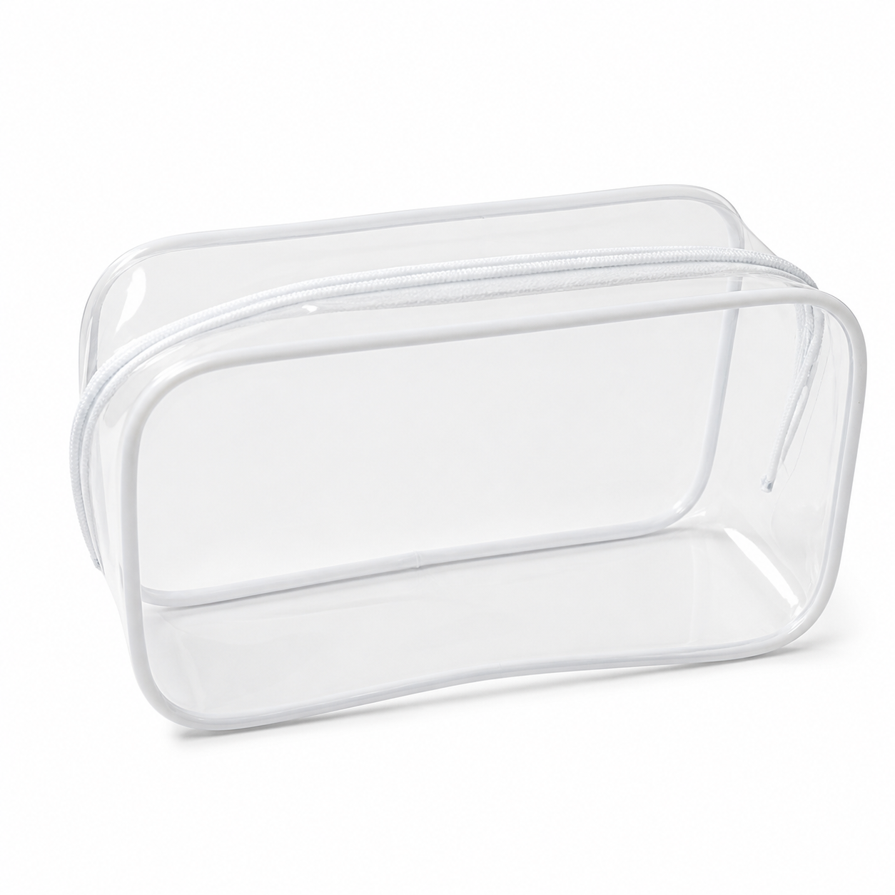 Custom Clear PVC Gusseted Toiletry Pouch